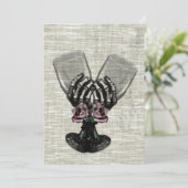 Eternity Gothic Vintage Wedding Einladung (Stehend Vorderseite)