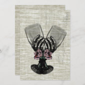 Eternity Gothic Vintage Wedding Einladung (Vorne/Hinten)