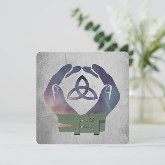 Eternity Handfast Save the Date (Stehend Vorderseite)