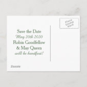 Eternity Handfast Save the Date Postkarte (Rückseite)