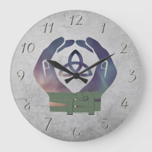 Eternity Handfasting Clock for Pagan Weddings Große Wanduhr