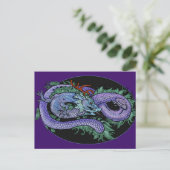 Eternity Oriental Dragon Postkarte (Stehend Vorderseite)