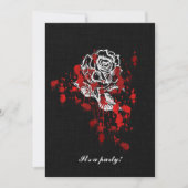 Eternity Rose Vampire Goth Wedding Einladung (Vorderseite)