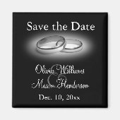 Eternity Save the Date Magnet (schwarz) (Vorne)