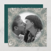 Eternity Swan Wedding Einladung (Vorne/Hinten)