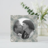 Eternity Swan Wedding Einladung (Stehend Vorderseite)