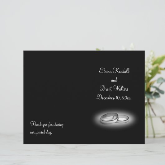 Eternity Wedding Programm (Stehend Vorderseite)