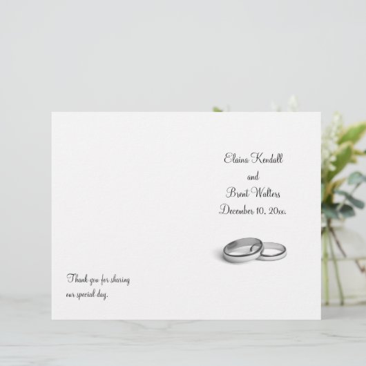 Eternity Wedding Programm (Stehend Vorderseite)