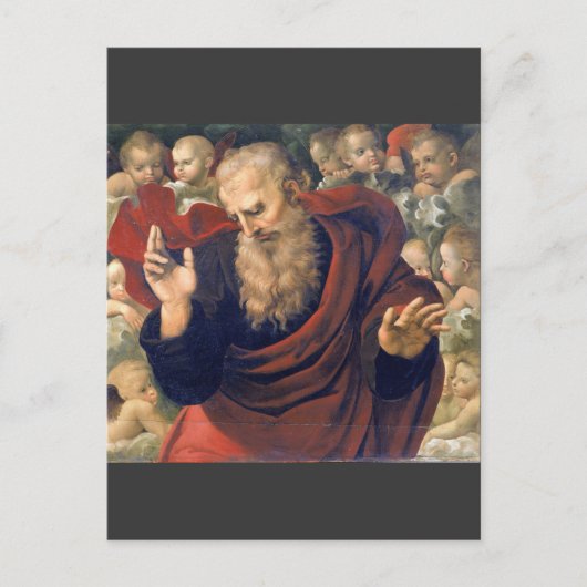 eterno e angeli von Raffaello Sanzio da Urbino Postkarte (Vorderseite)