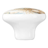 Eterntal Tides Coastal Watercolor Beach  Keramikknauf (Seitenansicht)