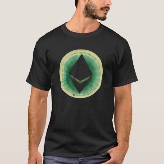 ETH Ethereum-Münzkrypto Kryptowährung T-Shirt (Vorderseite)