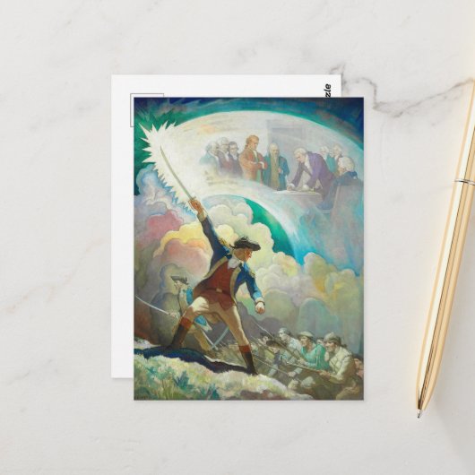 Ethan Allen, Vorläufer der Unabhängigkeit von Wyet Postkarte (Vorderseite/Rückseite Beispiel)