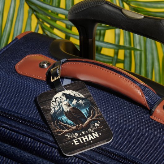 Ethan-Bergadler Gepäckanhänger (Vorderseite Insitu 1)