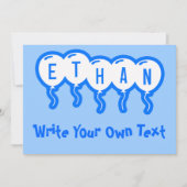 Ethan Einladung (Vorderseite)