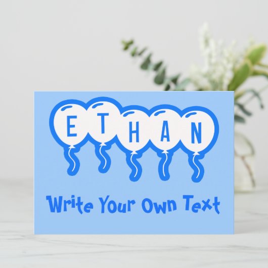 Ethan Einladung (Stehend Vorderseite)