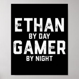 Ethan Gamer Halloween-Gaming-Kostüm für Männer nam Poster