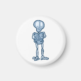 Ethan-Literaturskelett mit Buch Magnet