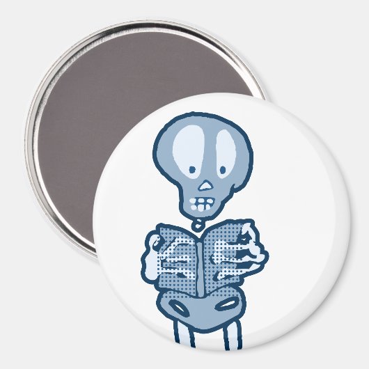 Ethan-Literaturskelett mit Buch Magnet (Vorderseite/Rückseite)