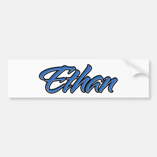 Ethan Name blue Aufkleber Sticker Autoaufkleber (Vorne)