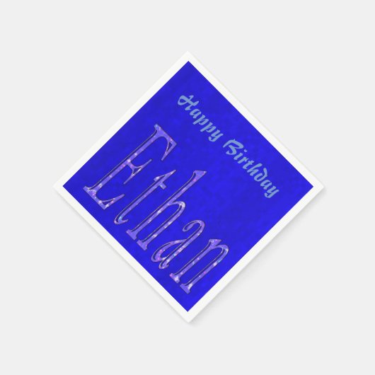 Ethan, Name, Logo, Happy Birthday Logo, Serviette (Ecke)