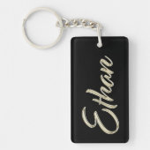 Ethan Name whitegold Schlüsselanhänger Anhänger (Vorderseite)