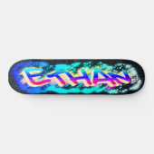 ETHAN Personalisiertes, individuelles Graffiti-Ska Skateboard (Horizontal)