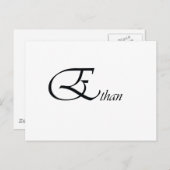 Ethan Postkarte (Vorne/Hinten)