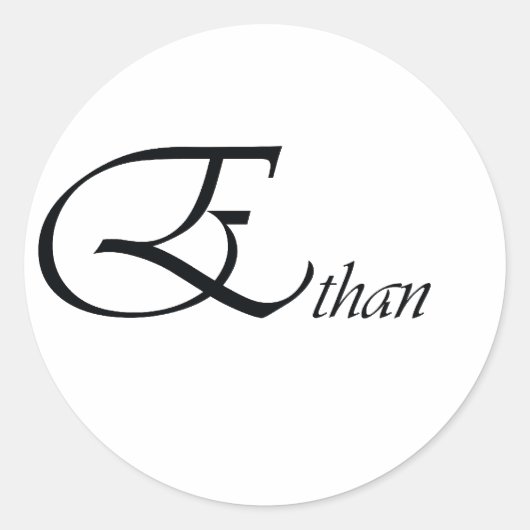 Ethan Runder Aufkleber (Vorderseite)