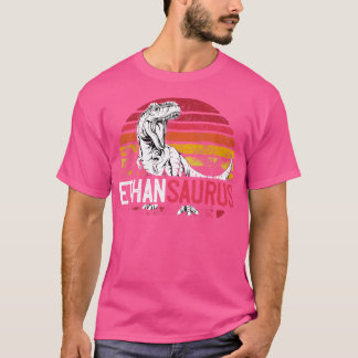 Ethan Saurus Funny Personalisiert Dinosaur T Rex N T-Shirt