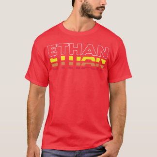Ethan Vorname Lustig Vintage Sonnenuntergang Ethan T-Shirt