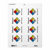 Ethanol-MSDS-Etikett (Vorne)