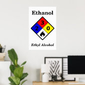 Ethanol MSDS Warnsymbol Poster (Heimbüro)
