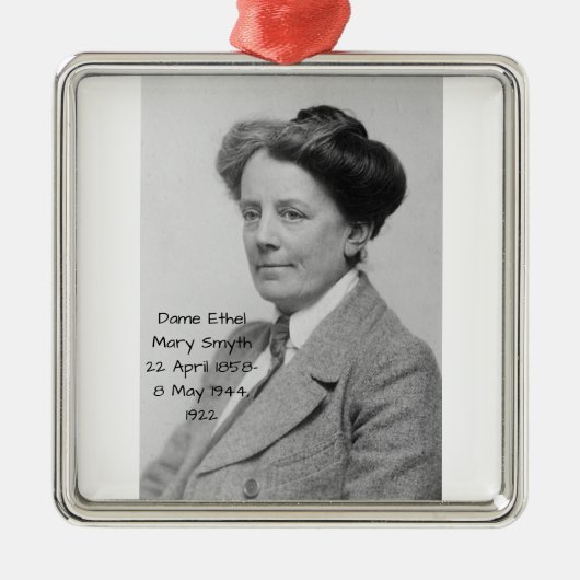 Ethel Mary Smyth, 1922 Ornament Aus Metall (Vorne)