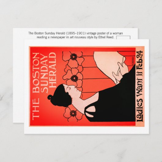 Ethel Reed Postcard Postkarte (Vorne/Hinten)