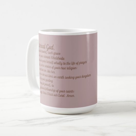 Etheldreda (Audrey) (P 003) Kaffeetasse (Vorderseite Links)