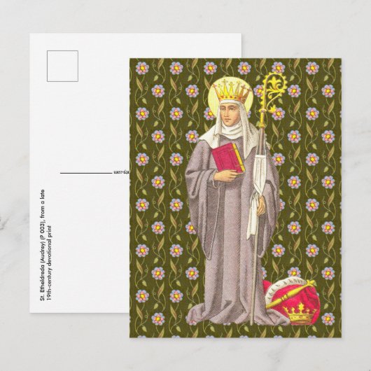 Etheldreda (Audrey) (P 003) Postkarte (Vorne/Hinten)