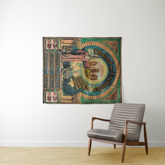 Ethelred the Enchanter Sideshow Banner Wandteppich (Beispiel (Horizontal))