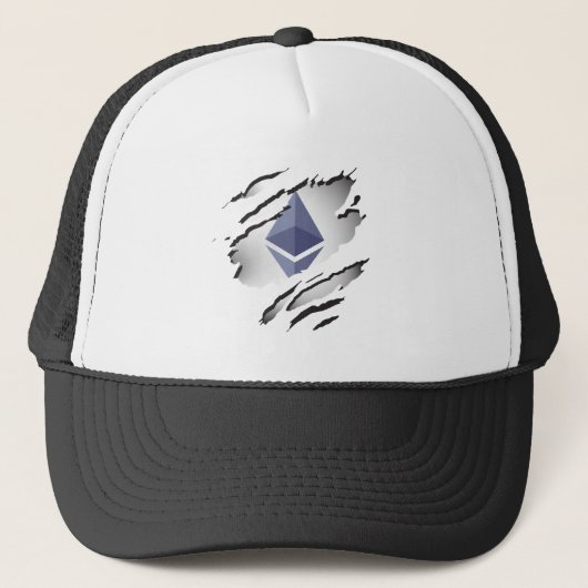 Ether Torn Logo Reveage Image - Trucker Hat Truckerkappe (Vorderseite)