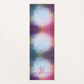 Ethereal Abstract Glow Monogram Yogamatte (Vorderseite)