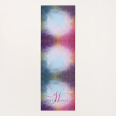Ethereal Abstract Glow Monogram Yogamatte (Rückseite)