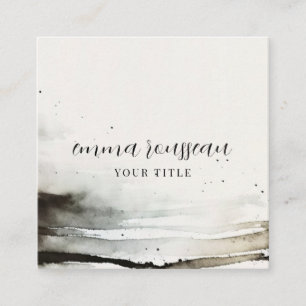 Ethereal Abstrakt Watercolor Business Card Quadratische Visitenkarte