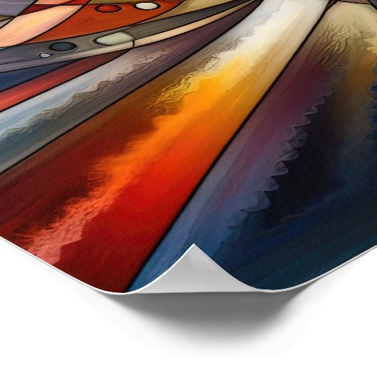 Ethereal - Abstrakte Kunst - Surreal Poster (Ecke)