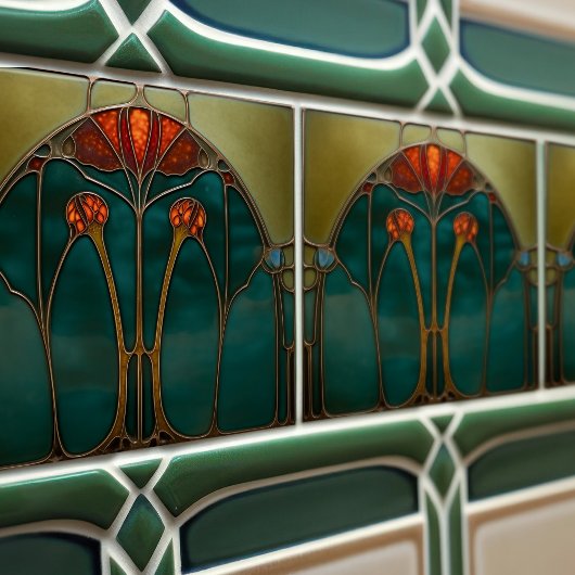 Ethereal Amber Arch Keramik Tile Fliese