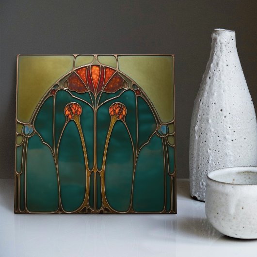 Ethereal Amber Arch Keramik Tile Fliese