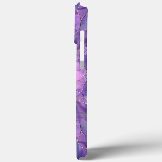 Ethereal Amethyst Flow Elegant Abstrakt Lila Case-Mate iPhone Hülle (Rückseite / Links)