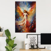 Ethereal Angel Art Poster (Heimbüro)
