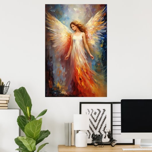 Ethereal Angel Art Poster (Heimbüro)