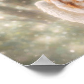 Ethereal Angel in the Forest Poster (Ecke)