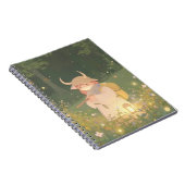 Ethereal Anime Girl mit Hörnern auf Whimsical Mead Notizblock (Rechte Seite)