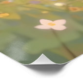 Ethereal Anime Girl mit Hörnern auf Whimsical Mead Poster (Ecke)